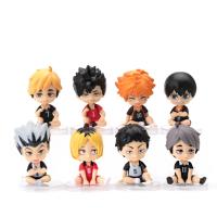 Figuras De Acción Anime Haikyuu 8pcs/set Q Ver. Hinata Shoyo Sugawara Koushi Oikawa Tooru Juguetes De Deportes Para Coleccionistas Unisex - details 3