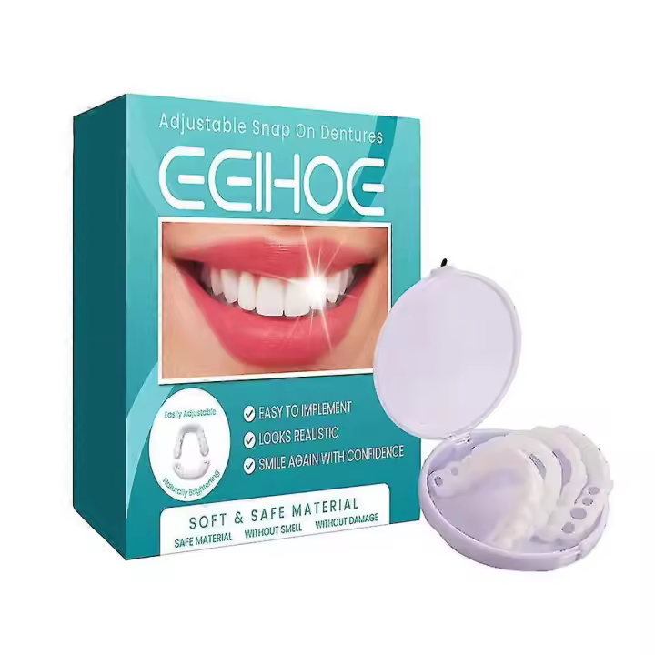 Prótesis dentales ajustables a presión, carillas, aparatos dentales y estuches para prótesis dentales, empastes temporales, aparatos dentales y kits para prótesis interdentales. - 1