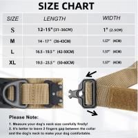 Correa Táctica Para Perros Con Portador Ajustable De Nylon Para AirTag Cierre Metálico Antipánico Accesorios Para Perros Seguros Y Duraderos - details 2