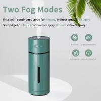 Humidificador, 260Ml, niebla fina Nano, rotación de 90 grados, 2 modos de niebla, humidificador de aire de coche con 3 colores LED cambiantes, para habitación de bebé, oficina en casa - details 0