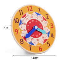 Reloj De Madera Multicolor Para Niños Juguetes Educativos Montessori Ayuda En La Comprensión De La Hora Minuto Y Segundo Para Preescolares - details 6