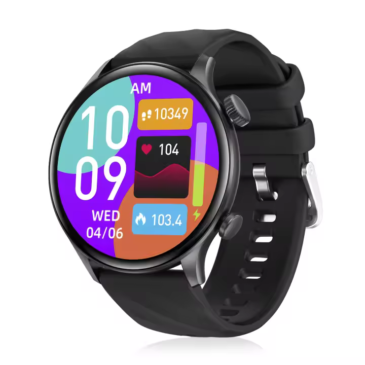 DAM.Smartwatch ZW63 con llamadas bluetooth, termómetro, glucosa en sangre y corona multifunción. 4,5x0,8x4,8cm - 1