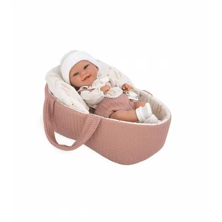 ELEGANCE 33CM BABYTO ROSA CON CAPAZO NIÑA DE ARIAS - 1