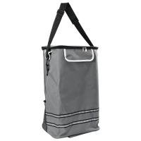 Carro de Compras vidaXL con Ruedas y Asa Ajustable Gris 40 L - details 0
