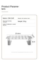 Herramienta De Barbacoa 430 Acero Inoxidable No Adhiere Al Exterior Para Asador Grill Con 18 Agujeros Eco-amigable - details 6
