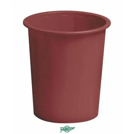 Faibo papelera de plástico en polipropileno 310x280 mm cerrada 14 l serie 305 burdeos - 1