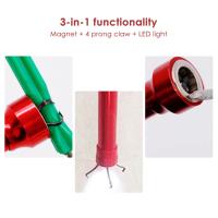 Herramienta Magnética Con Luz LED Y Gancho Flexible Para Recogida De Basura Y Reparación De Coches Herramienta De Agarre Con Resorte Múltiple - details 4