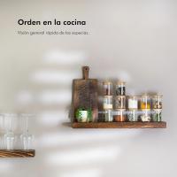 Set de 2-4 Tarros de Vidrio con Tapa de Bambú, Borosilicato Transparente, Resistentes y Herméticos, Tarros de almacenamiento de cristal claro y seguro, ideal para alimentos. Alta calidad y durabilidad. Disponible en 800 ml hasta 1400ml. - details 6