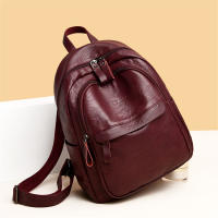 Mochila De Cuero Para Mujer 2024 Alta Calidad Bolsa De Lujo Diseñadora Gran Capacidad Casual Mochilas Sac a Dos Para Niñas - details 5