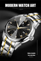 Reloj De Cuarzo Para Hombre RUIGE 2024 Correa De Acero Inoxidable Multi Funcional Impermeable Estilo Trendy Con Calendario Y Mostrador Semanal - details 2