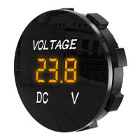 Voltímetro Redondo DC 5V-48V LED Digital Para Coche Barco Marítimo Prueba Y Monitorización De Capacidad De Batería - details 2