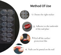 LULAA 10 Hojas De Pegamento Para Uñas Doble Cara Adhesivo Reutilizable Para Uñas Postizas Accesorios De Manicura Herramientas De Uñas - details 7