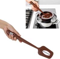 Termómetro digital para chocolate: espátula portátil para cocinar y dulces, lector de temperatura y agitador en uno, silicona de grado alimenticio. - details 0