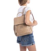 Bolsos sport de mujer REFRESH 183287 TAUPE MOCHILA RAFIA TAUPE 35229 25V - details 0