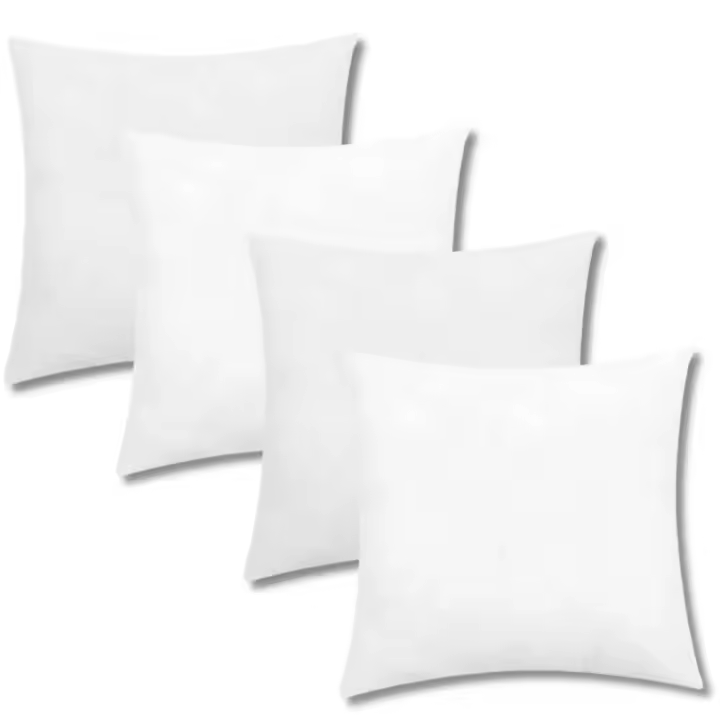 KROWN - Pack de 2 o 4 Unidades. Cojines Decorativos , Cojín Acolchado Para el Hogar, Almohadón Relleno de Fibra Hueca, Para el Sofá o el Coche, en Todos los Tamaños 40x40 45x45 50x50 60x60 30x50 40x60 50x70 - 1
