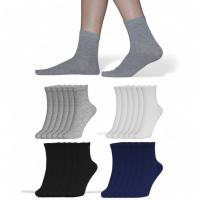 Geshop - 12 Pares Calcetines Tobilleros Caña Media Hombre - Calcetines Tobilleros Mujer - Calcetines Hombre Cortos - Calcetines Mujer Cortos - Calcetines Tobilleros Algodón – Calcetines Transpirables Hombre y Mujer. - details 0
