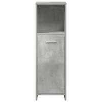 vidaXL Set muebles de baño 2 piezas madera contrachapada gris hormigón - details 3