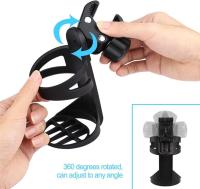 Portavasos de Bicicleta, Universal Porta Botellas para Bebidas Rotación de 360 Grados Jaula de la Botella de Agua para Bicicletas(Calibre Grande) - details 2