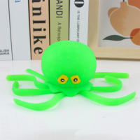 Octopus De Agua Squeezable Juguete De Alivio Del Estrés Para Baño Y Piscina Decoración De Verano Juguete De Silicona Unisex - details 10