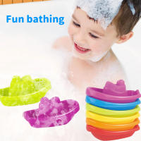 Juguetes De Baño Plegables Para Niños Cupos Colocables Forma De Barco Coloridos Juguete Educativo Temprano Para Bebés Juguetes De Piscina Playa Regalos - details 6