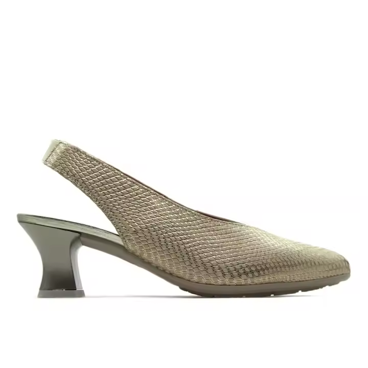 PITILLOS 10510 Zapato clásico,salón destalonado con puntera fina,tacón ancho,piel,con suela de goma, para señora - 1