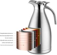 Termo De 2 Litros, Jarra De Acero Inoxidable, Termo De Café Con Aislamiento Al Vacío De Doble De Acero Inoxidable 304. - details 2