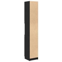 Gabinete de baño de roble negro vidaXL - 32x34x188.5 cm - details 5
