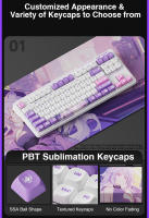 Teclado Mecánico De Juego LINGBAO K87 pro Con Keycaps PBT Structure Hot Swap 3/5 Pins Iluminación RGB Retroiluminada Gasket - details 17
