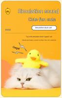 Juguete Interactivo Para Gatos Y Perros Pato Flotante Con Sensor De Vibración Juguete De Peluche Lavable Divertido Para Gatos Y Niños - details 4