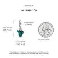 Encanto De Colgante De Árbol De Familia Platinado En Plata Para Pulsera De Bangle Y Collar DIY Regalo Con Doble Vuelo Aéreo - details 215