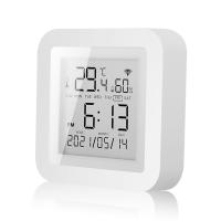 Sensor De Temperatura Y Humedad WiFi Tuya Para Hogar Inteligente Compatibilidad Con Alexa Y Google Assistant Termómetro Higrómetro Digital Soporte Vertical Y Horizontal - details 10