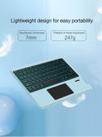 Teclado Bluetooth Sin Frenos HUWEI Para Android iOS Windows Touchpad Retroiluminado Portátil Compatible Con Tablet iPad Laptop Teléfono - details 3