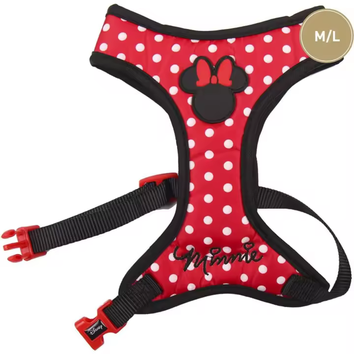 CERDÁ LIFE'S LITTLE MOMENTS - Arnés para Perros M/L MINNIE RED - Arnés para Perros Diseño Único y Licencia Oficial - Arnés para Perro Comodidad Acolchada con Material Transpirable - Arnés Perro Ligero y Cómodo - 1