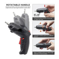 ORION91 Atornillador reversible Batería de LITIO inalámbrico 3,6 V Uso Doméstico Color Negro 🖤 - SpazioLuzio - details 1