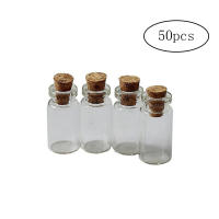 50pcs Botellas De Vidrio Mini DIY Con Tapa De Madera Para Mensajes En Mar Adentro Jars Pequeños Para Decoración Y Manualidades 13x18mm - details 0