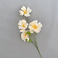 4 Cabezas De Flores Artificiales Largos Pétalos Silken Bouquet Plantas Para Bodas Fiestas Sala De Estar Decoración De Mesa Regalo - details 8