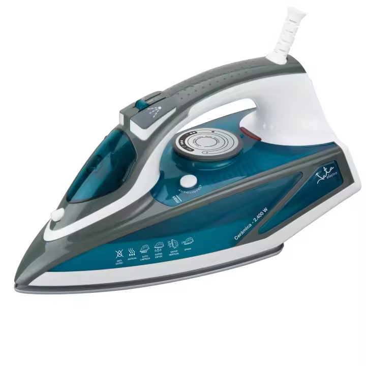 Jata Plancha Ropa de Vapor Verámica Suela Cerámica Extragrande Vapor Vertical con Autolimpieza Antigoteo Antical Permanente Vapor 20-30 g/min Depósito 450 ml 2600 W - PL619C - 1