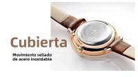 Reloj De Mujer Casual Shengke De Cuero Japanese Quartz Resistente Al Choque Y Al Agua Con Marcadores Arábigos Y Pantalla De Vidrio Hardlex - details 12
