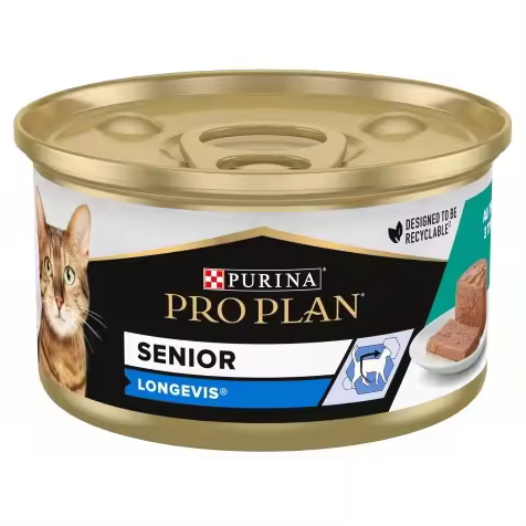 Pro Plan Senior 7+ Longevis Atún Lata Gatos 85 Gr - 1