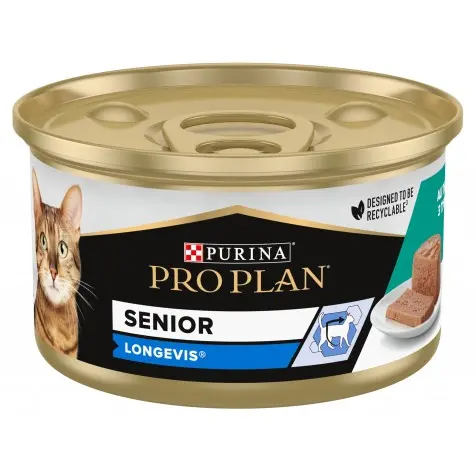 Pro Plan Senior 7+ Longevis Atún Lata Gatos 85 Gr - 1