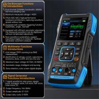 Multimetro, 2C23T Osciloscopio digital 3 en 1, Probador de Transistor portátil, Multímetro osciloscopio digital Generador de señal de función DDS integrado,con batería de litio - details 3