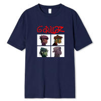 Camiseta De Algodón Puro Para Hombre Gorillazs Punk 90s Estampado De Rock Manga Corta Talla Grande Moda Casual Unisex - details 9