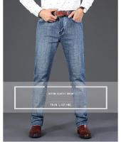 KUBRO Pantalones De Jeans Para Hombre Clásicos Rectos Negocios Azul Negro Elásticos Slim Fit Casual Trabajo Pantalones 29-40 - details 4