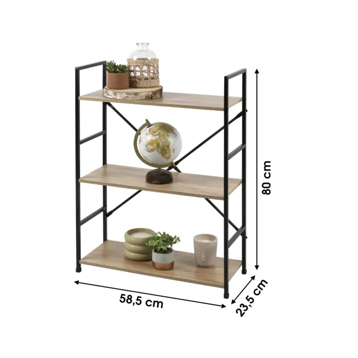 Estantería 3/4/5 baldas Dallas / estantería mueble de almacenamiento estantería con diseño de escalera de 5 niveles 58.8x23.5x144cm - 1