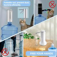 Bomba De Agua Eléctrica Para Botella Recargable Con Pantalla LED Y Dispensador Automático Plegable Para Escritorio Bomba De Agua Con Botón Táctil Y 3 Configuraciones De Cantidad - details 8