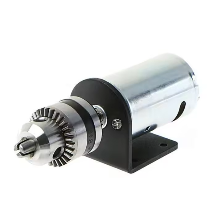 Kit De Herramientas DIY Con Motor De Torno 555 DC 12V-36V Y Rosca De Mano Miniatura Con Soporte De Montaje Herramienta Eléctrica - 1