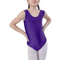 Maillot Ballet Danza Niñas sin Mangas, Maillot Baillot de Cuello Redondo para Gimnasia Baile Fiesta Body con Tirante ancho - details 6