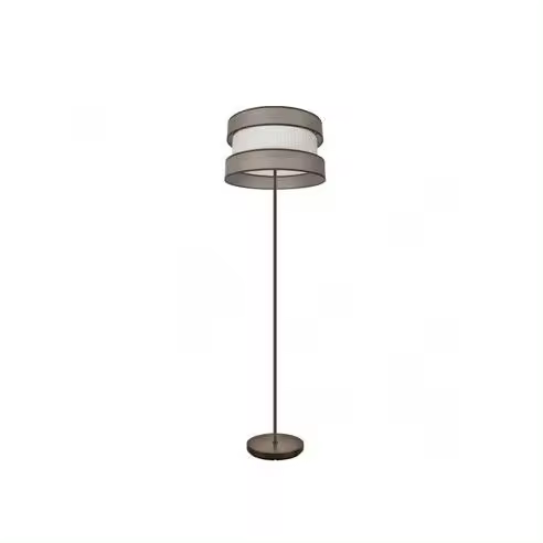 Lámpara de Pie FABRILAMP Salón Home 1xe27 Marrón/marrón-beige 160x40x40 Cm - Diseño Elegante - 1