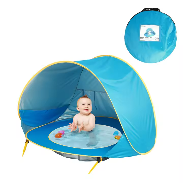 Baby beach tent with pool 2024 upgrade unique ocean world p - 1