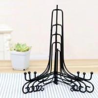 Soporte De Hierro Negro Para Manualidades DIY Soporte Para Libros Pedestal Para Fotos Estante De Exhibición Easel Soporte Para Cuadros Y Platos - details 3